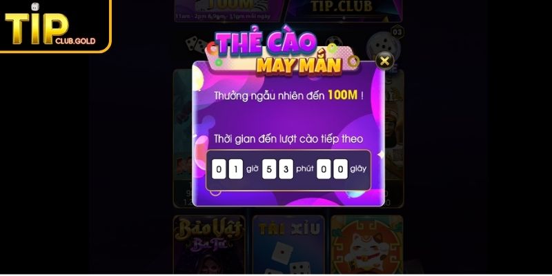 Khuyến Mãi TIPCLUB - Tổng Hợp Ưu Đãi Và Cách Tham Gia 1 Thưởng 100% cho tân binh