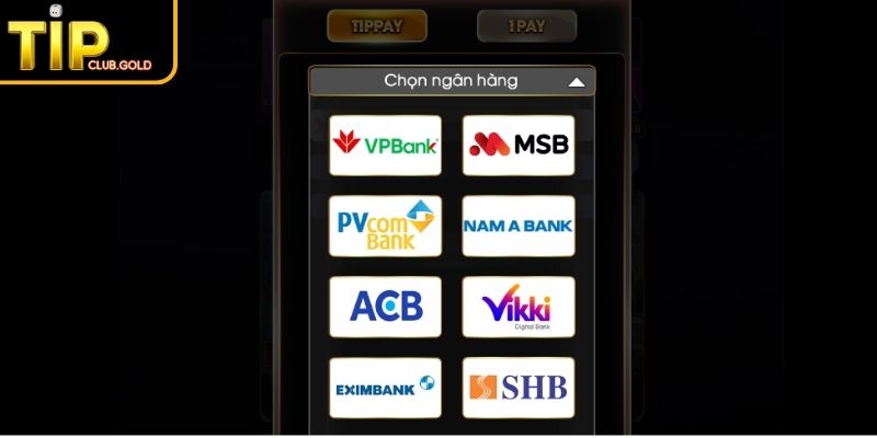 Nạp Tiền TIPCLUB - Hướng Dẫn Đầy Đủ Cho Người Chơi 1 Chuyển khoản ngân hàng